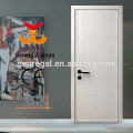 Flush wood white paint bedroom door